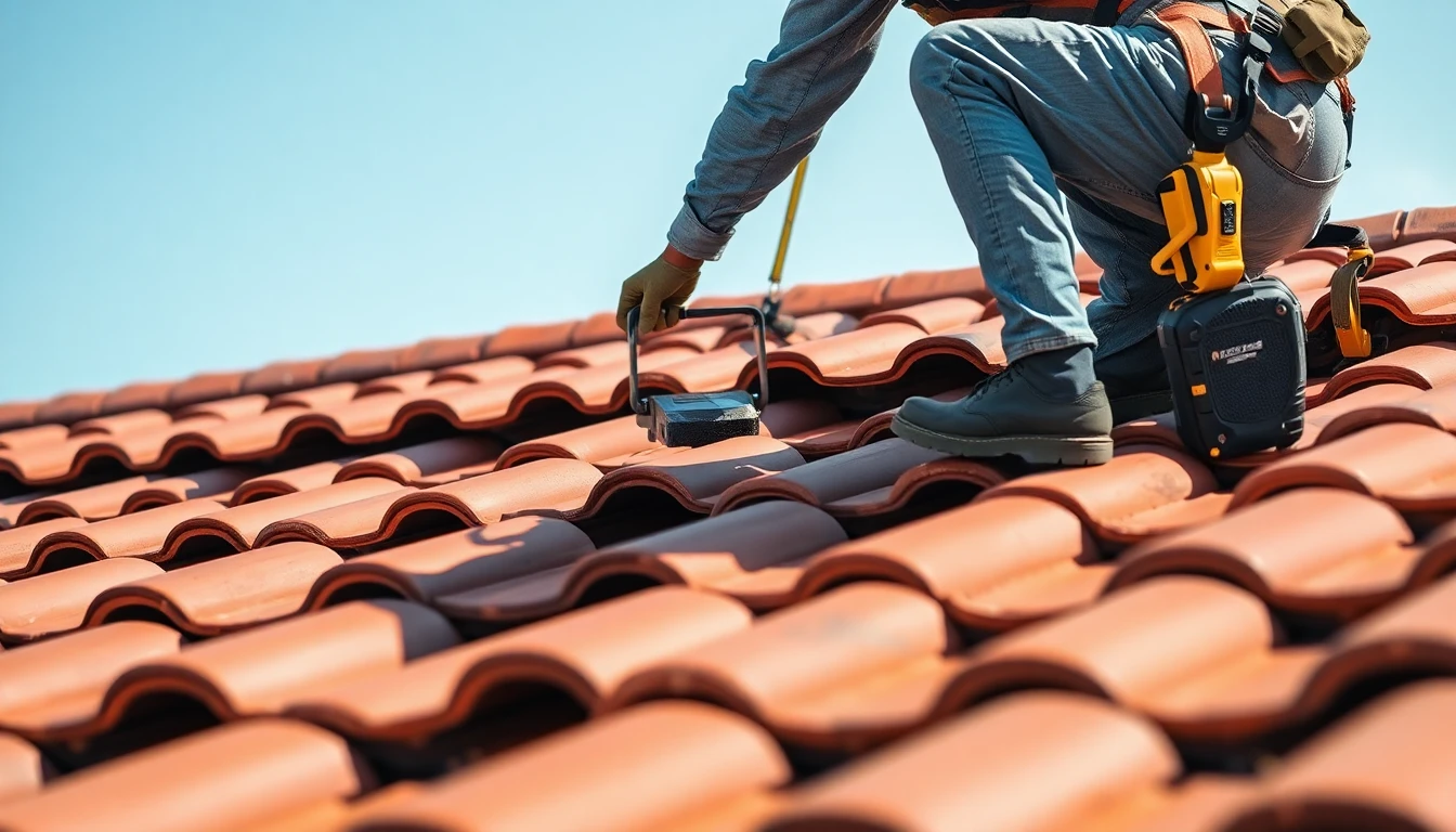Tile roofing